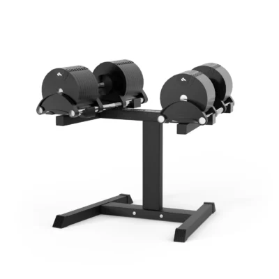 2x32kg Adjustable Dumbbell Set + Stand