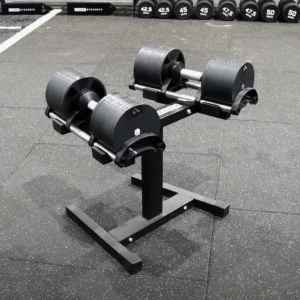 Alternative view of 2 x 32kg Adjustable Dumbbell Set with Stand