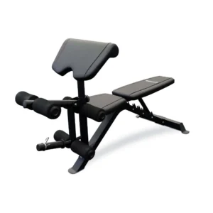 Alternative view of Squat Rack and Bench Press Package with 120kg Rubber Olympic Plates, Leg Developer, 7ft Olympic Barbell